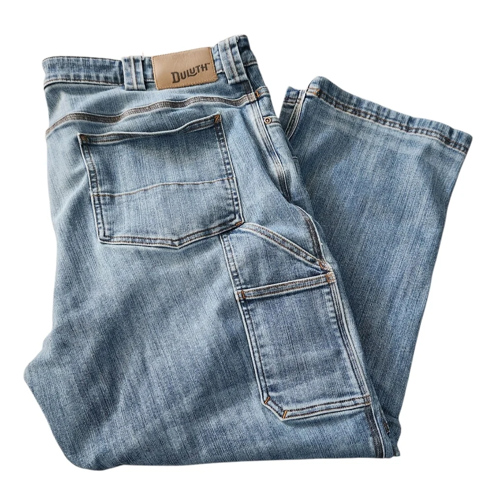 Duluth Mens 42x28 Ballroom Double Flex Carpenter Jeans - Picture 1 of 9